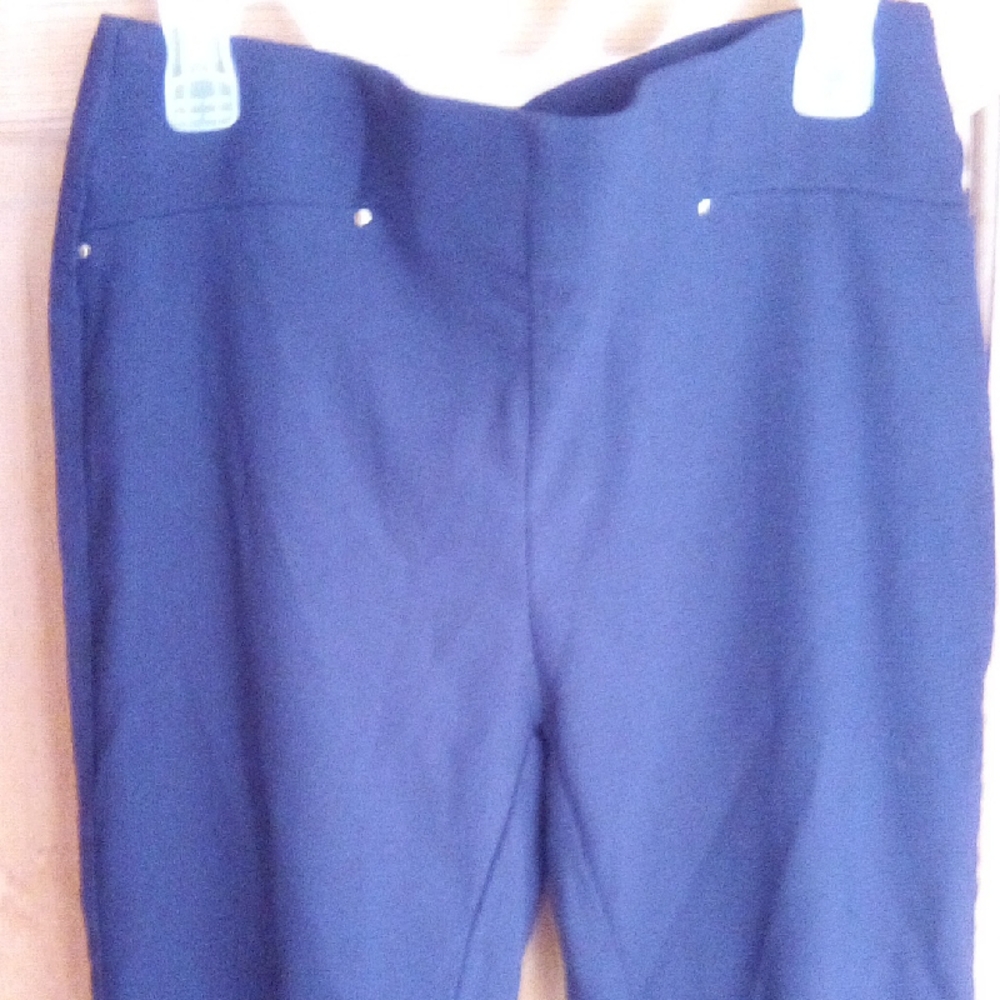 Rafaella Women's Navy Straight Leg Pants